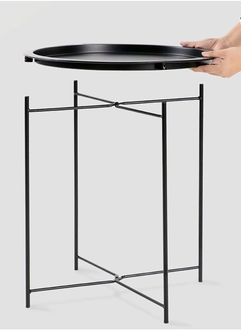 CAPITAL Round Tray Table Black  - Image 4