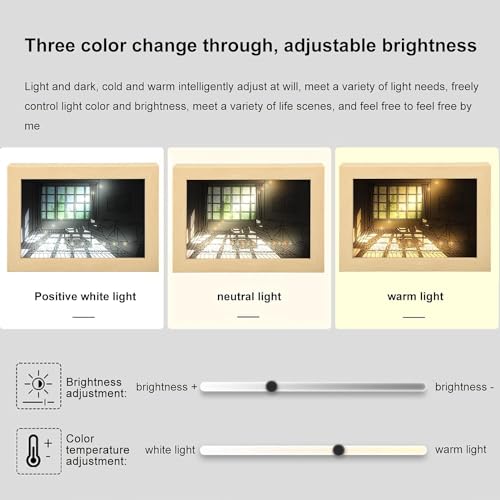 EITHEO 3D LED Painting Photo Frame Reflecting Light for Wall 3 Color Mode Adjustable Brightness | Sunset LED Night Light - Decorative & Night Lamp for Bedroom Home - Image 3