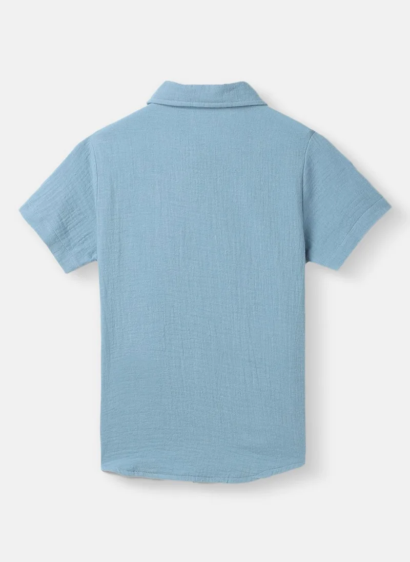 Nautinati Boys’ Shirt and Shorts Set | Front Pocket Shirt | Clothing Set for 2-10 Years