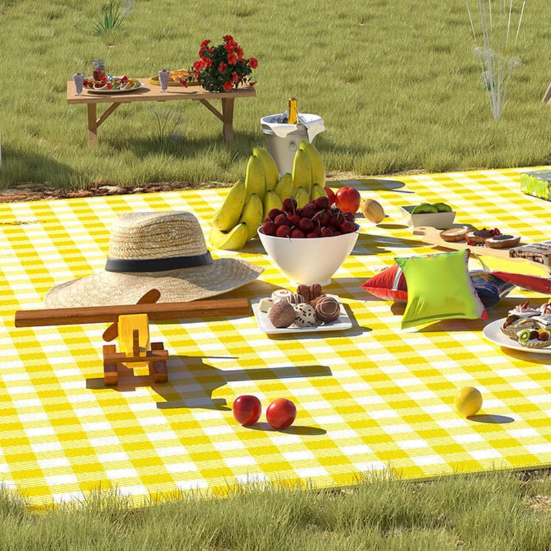 Water Shedding Picnic Blanket Thick Non Woven Beach Mat For Camping Spring Outing Outdoor Picnic Foldable Compact 11.6oz Easy Carry 150 X 200cm - Image 3