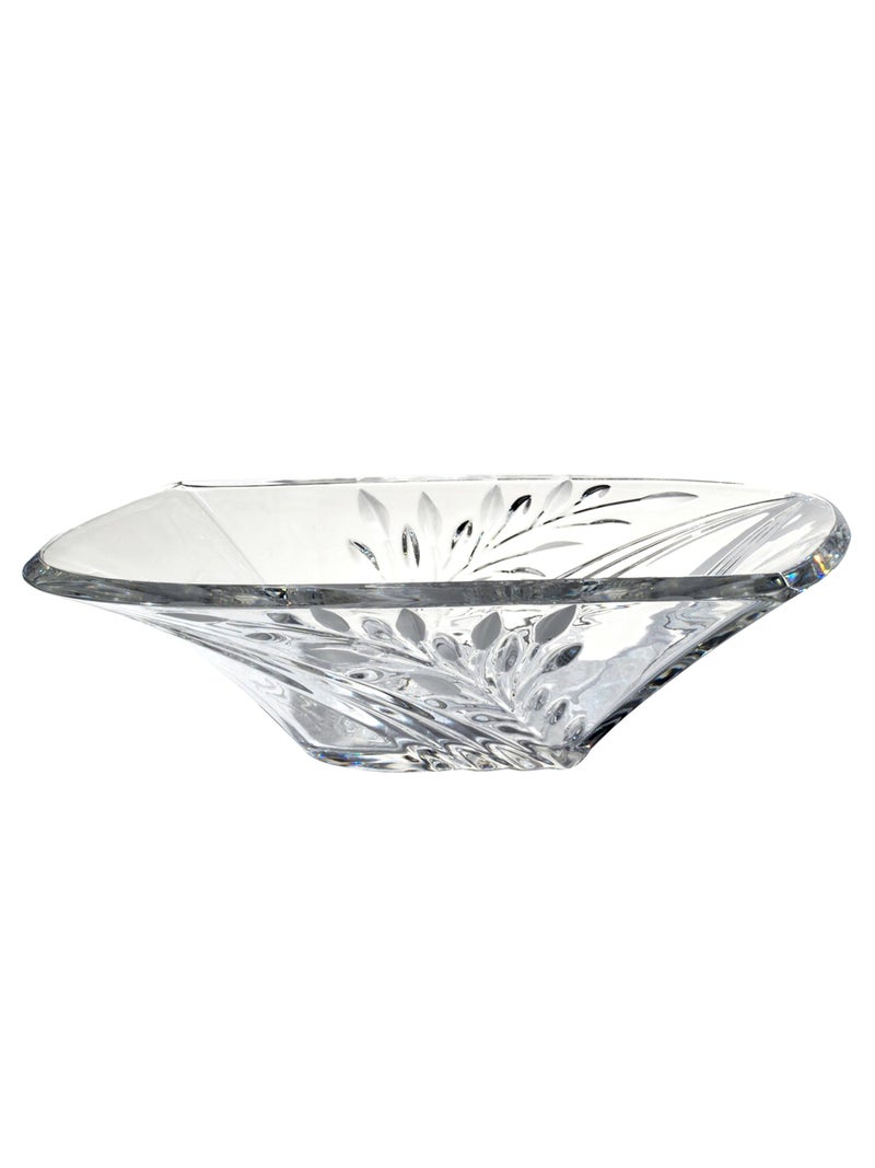 Dale Tiffany Leaf Crystal Bowl Clear