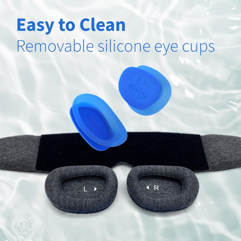 Blinkjoy Hydrating Sleep Mask for Dry Eye Relief â€“ Moisture-Sealing Blackout Eye Mask Protects from Dust & Drafts, Preserves Eye Drops & Ointment, Lightweight (1st Gen) - Image 3