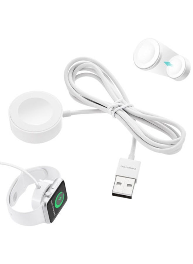 Beauenty Magnetic Charging Cable For For Apple Watch Series 2/3 White - Image 1
