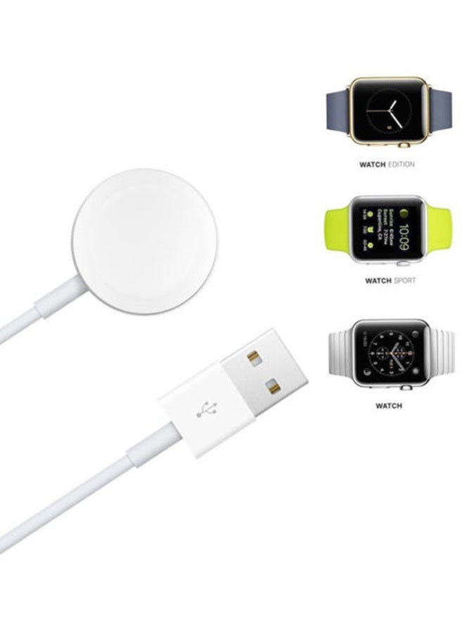 Beauenty Magnetic Charging Cable For For Apple Watch Series 2/3 White - Image 2