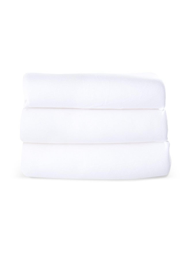Foundations SnugFresh Travel Yard Sheets, 3-Pack, Durable & Can Be Laundered, Easily Fastens onto SnugFresh Travel Yards, Made from Microfiber Material (White) - Image 1