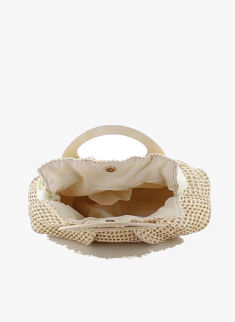 Marina Galanti Marina Galanti Women's Bitti Straw-Effect Shoulder Bag - Natural