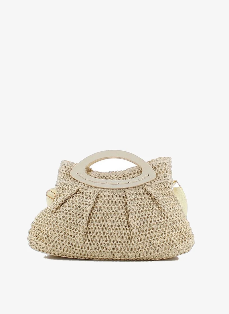 Marina Galanti Marina Galanti Women's Bitti Straw-Effect Shoulder Bag - Natural
