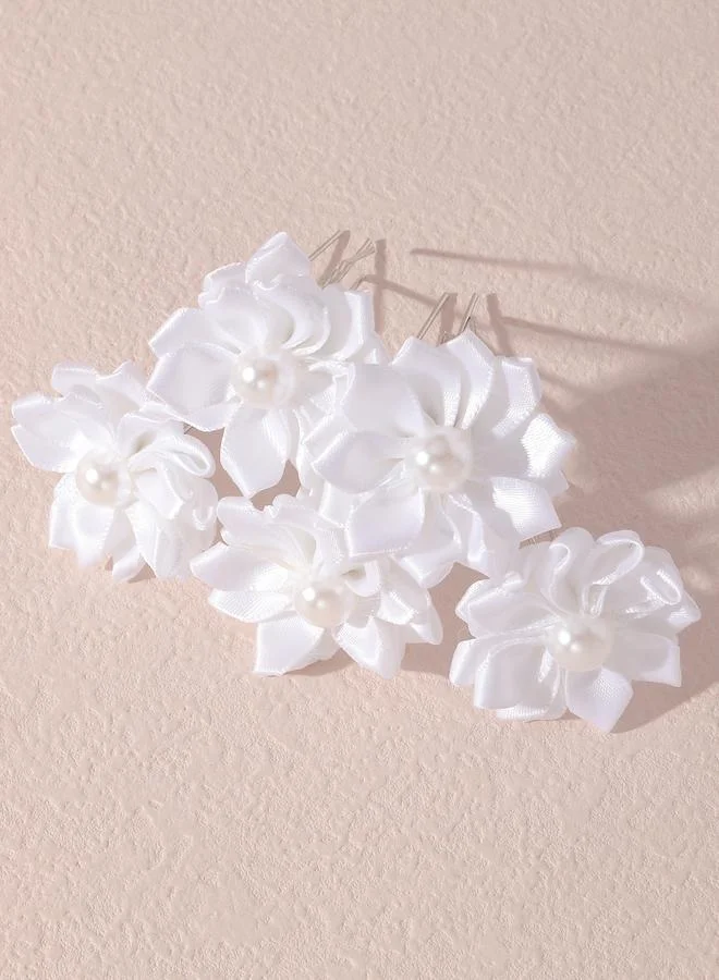 تايك تو Set of 5 - Flower Hair Pins