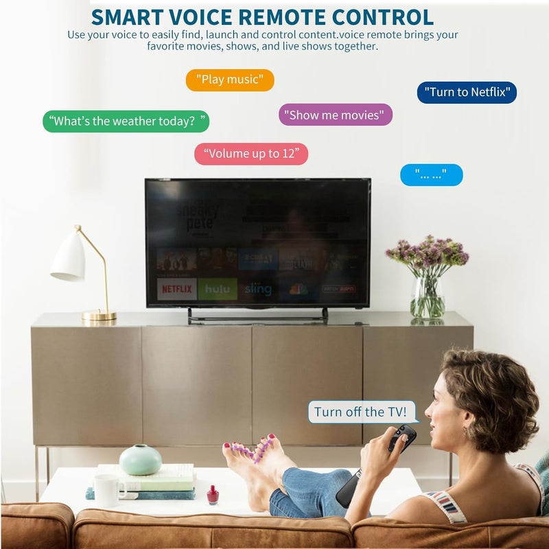 LOUTOC Voice Remote Replacement for TCL Android Smart TVs,RC813 with Google Voice Function - Image 2