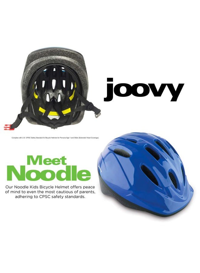 Joovy Noodle Bike Helmet for Toddlers and Kids Aged 1-9 with Adjustable-Fit Sizing Dial, Sun Visor, Pinch Guard on Chin Strap, and 14 Vents to Keep Little Ones Cool (Medium, Greenie) - Image 4