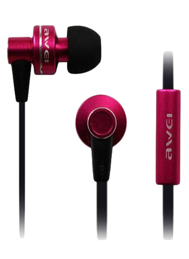 NIBEMINENT In-Ear Earphone Black/Red - Image 1