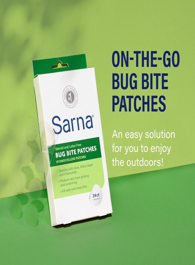 Sarna Bug Bite Patches - Peel & Stick Hydrocolloid Patches with Aloe, Witch Hazel & Chamomile - Kid-Safe, Vegan, Steroid-Free, Latex-Free, Single-Use Patches, TSA-Friendly, 24ct - Image 5
