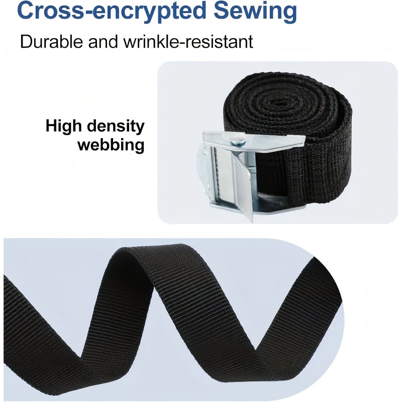 9pcs Short Tie Down Straps With Quick Release Buckles For Luggage Cargo Car Bicycle - Image 3