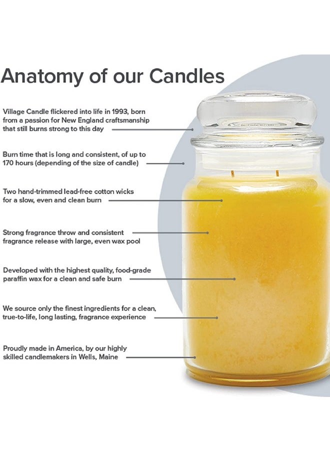 Village Candle Village Candle Balsam Fir Large Apothecary Jar, Scented Candle, 21.25 oz., Green  - Image 4