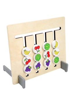 4 Colors Wooden Puzzle Game for Kids Color Shape Sorting Logic Toys Maze Early Learning Developmental