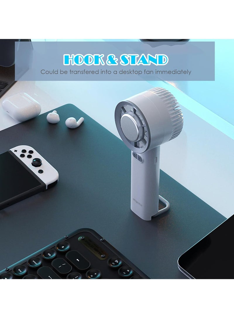 Ice Cooling Handheld Fan USB 3 Speeds Low Noise Pocket Cooling Fan with Cold Compress Function Portable for Travel