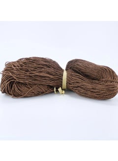 Toptan Bulurum Wholesale Brown Color Hank Paper Yarn Bag Yarn Supla Yarn No: 43 - (550-600 Gr) 