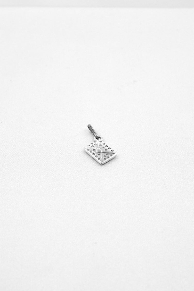 ALEX AND ANI Women Pave Love Letter Charm, Silver  - Image 1