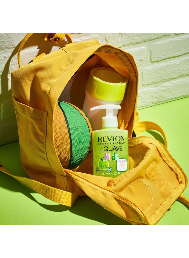 Revlon Professional Equave Kids Conditioning Shampoo, 300ml – Sulphate-Free Formula with Green Apple Fragrance, Gentle Hair Care for Kids, Detangling & Moisturizing - Image 3