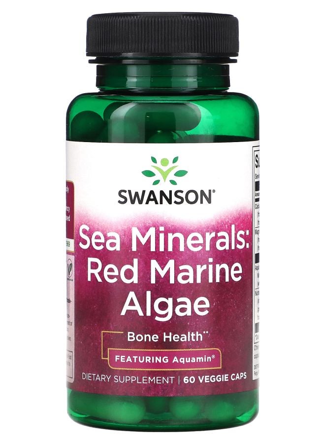 Sea Minerals: Red Marine Algae 60 Veggie Caps