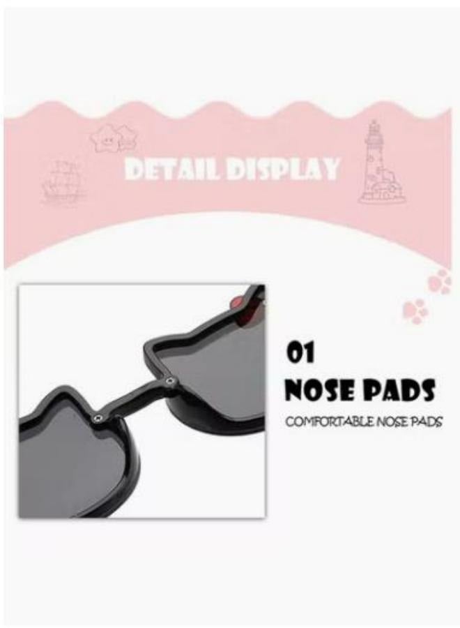 Generic Kids Sunglasses Cute Cat Shaped Child Sunglasses Polarized Sunglasses UV Protection for Kids  - Image 4