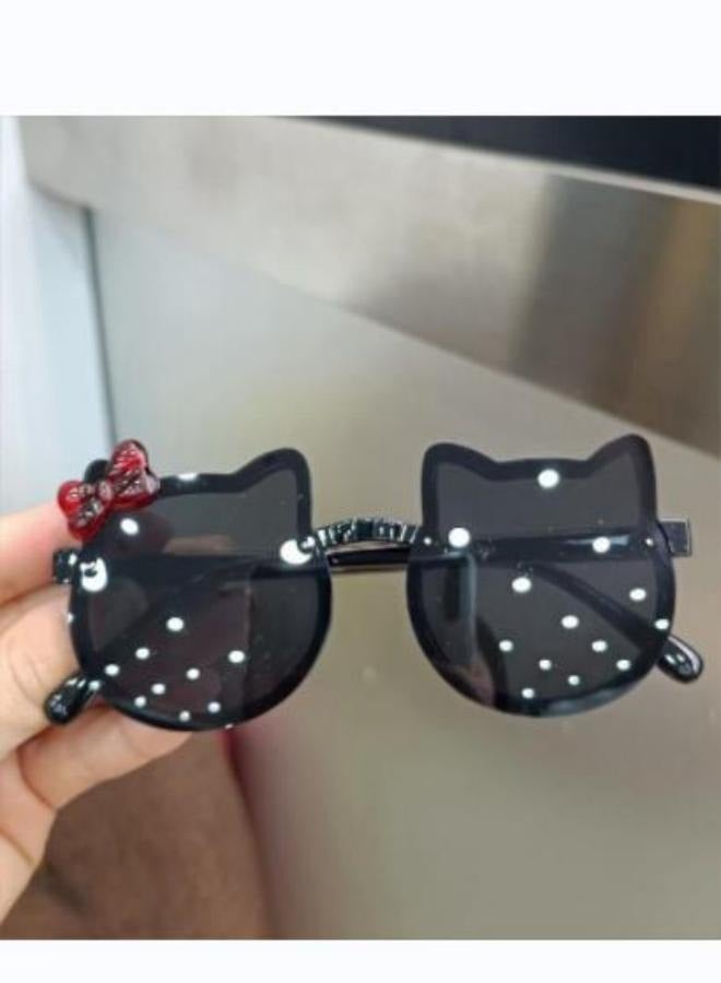 Generic Kids Sunglasses Cute Cat Shaped Child Sunglasses Polarized Sunglasses UV Protection for Kids  - Image 2