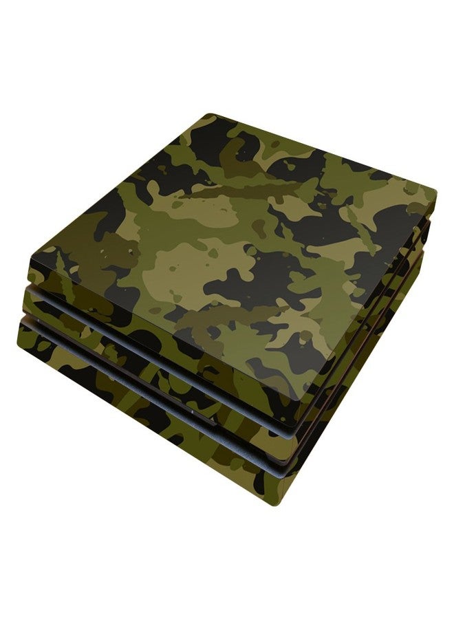 MIGHTY SKINS MightySkins Skin Compatible with Sony PS4 Pro Console - Green Camouflage | Protective, Durable, and Unique Vinyl Decal wrap Cover | Easy to Apply, Remove, and Change Styles | Made in The USA - Image 1