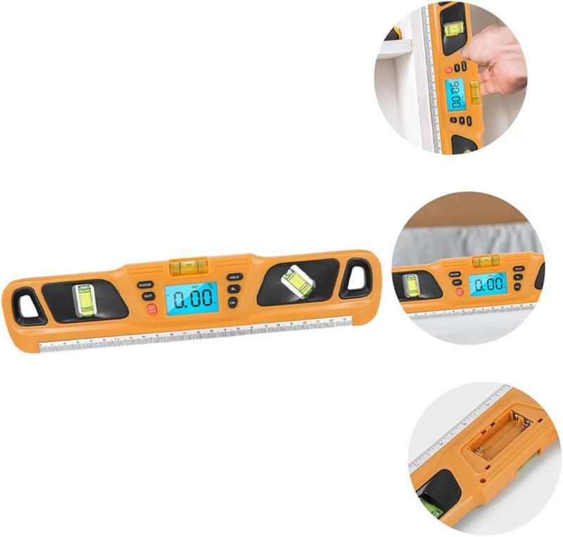 Operitacx Mini Spirit Level High Precision Backlight Ruler Horizontal Measuring Tool - Image 3