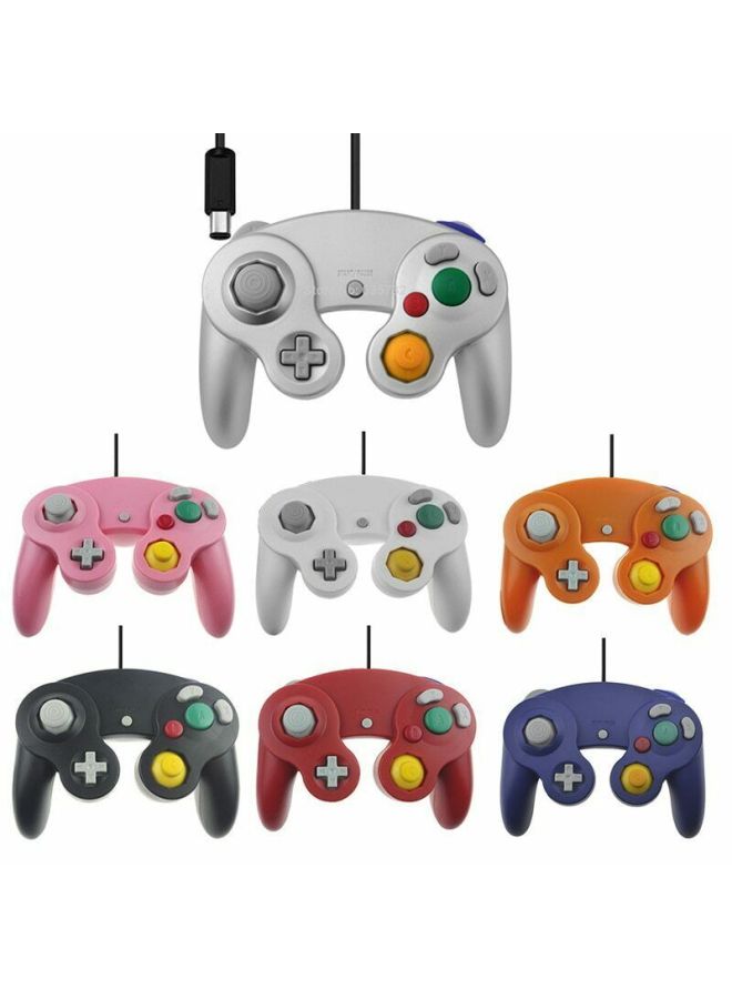 Ngc Wired Game Controller Single-point Vibration 10-color Digital Computer Game Controller For Nintendo Gamecube-Product Color:Transparent Dark Green - Image 2