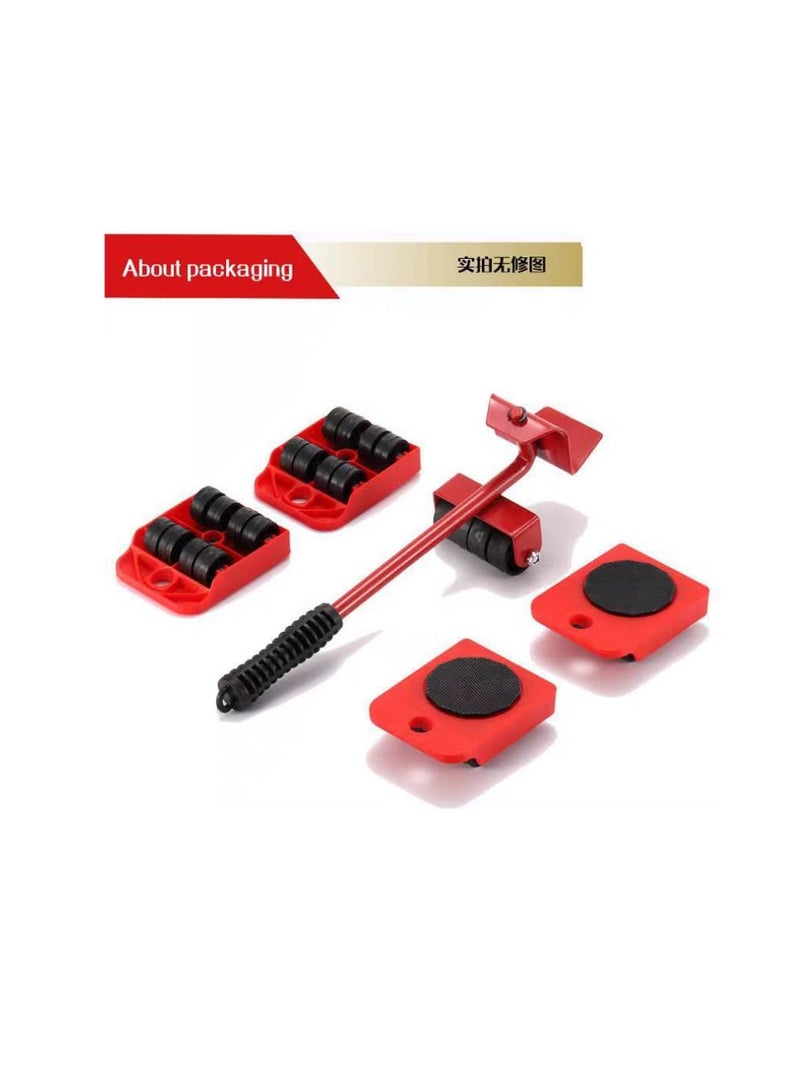 5 Piece Set Multi-Functional Heavy Load Handling Combination Household Hardware Furniture Moving Tool  - Image 2