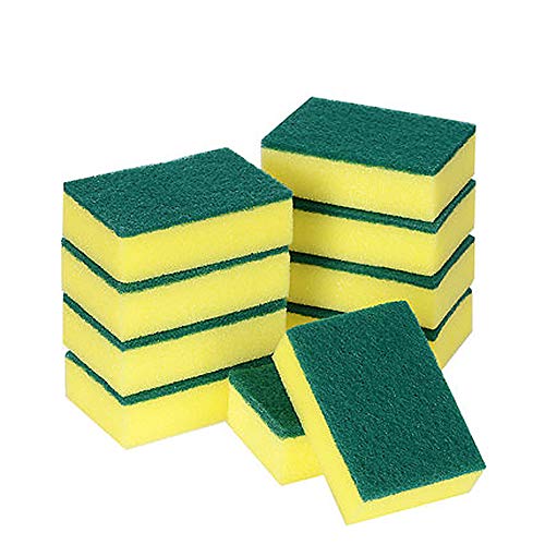 BIUZKO Kitchen Cleaning Sponges, Heavy Duty Non-Scratch Scrub Sponges for Dishes, Bathroom, Car Wash, All-Purpose Pad Scrubbing Bubbles Cleaner, Pack of 10 - Image 1