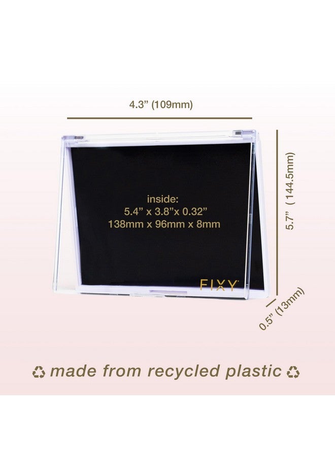 FIXY Empty Magnetic Makeup Palette With Clear Top Organize, Depot & Declutter Makeup Customize Your Palette Travel And Eyeshadow Organizer 5.7"X4.3" Medium Palette - Image 3