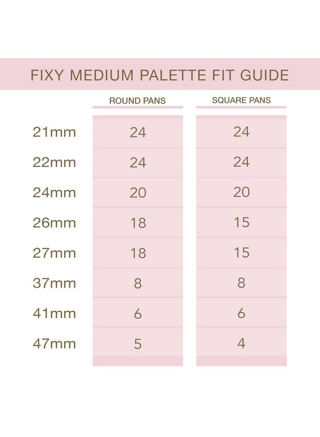 FIXY Empty Magnetic Makeup Palette With Clear Top Organize, Depot & Declutter Makeup Customize Your Palette Travel And Eyeshadow Organizer 5.7"X4.3" Medium Palette - Image 4