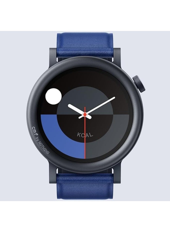 cmf by NOTHING ساعة Pro 2، شاشة AMOLED مقاس 1.32 بوصة، نظام تحديد المواقع العالمي (GPS) متعدد الأنظمة، 120 وضعًا رياضيًا، خوارزمية النوم الذكية، اتصال بلوتوث مع تقليل الضوضاء بالذكاء الاصطناعي، إصدار منطقة الشرق الأوسط وشمال أفريقيا - Image 1