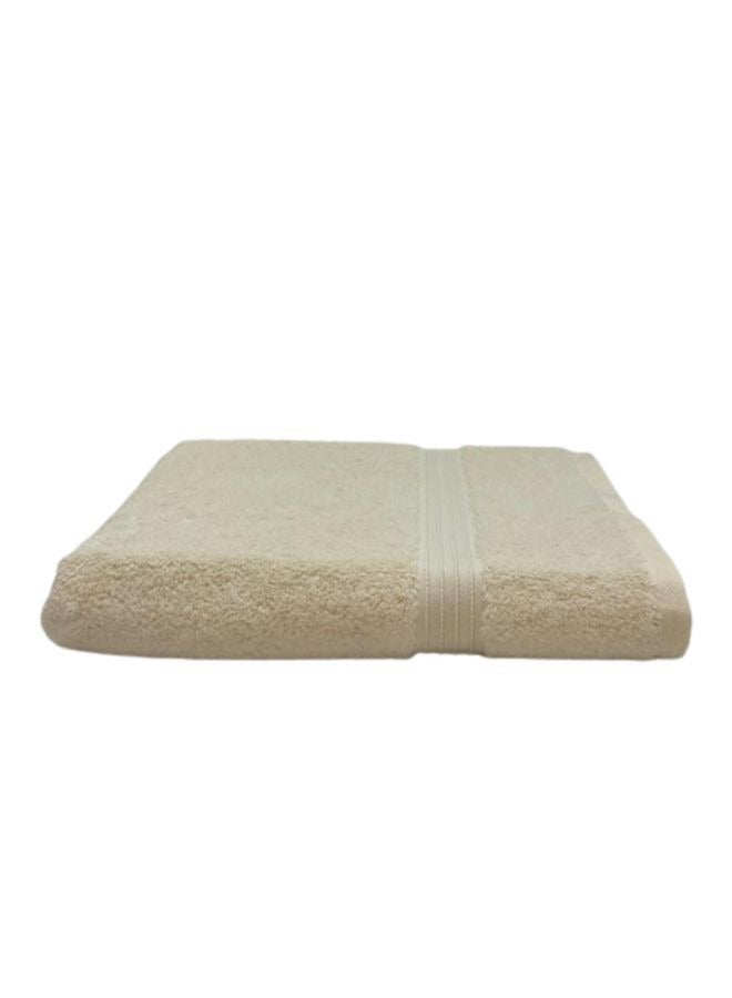 BYFT Home Essentials (Cream) Luxury Bath Towel (70 x 140 Cm -Set of 1) 100% Cotton, Highly Absorbent and Quick dry with Horizontal Striped Dobby -550 Gsm - Image 2
