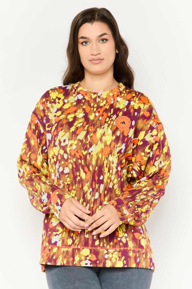Adidas by Stella McCartney Women Sportswear Fit Long Sleeves Outdoor Sweatshirt, Multicolor - Image 1