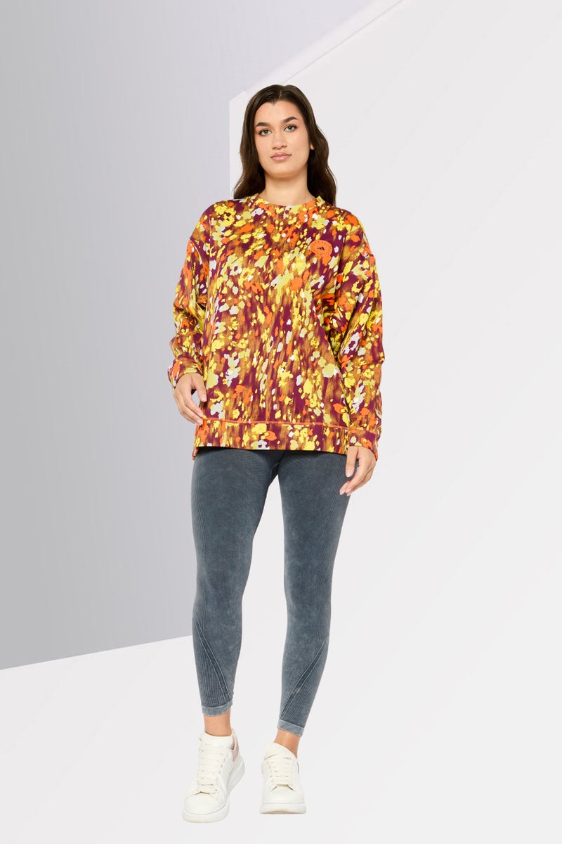 Adidas by Stella McCartney Women Sportswear Fit Long Sleeves Outdoor Sweatshirt, Multicolor - Image 2