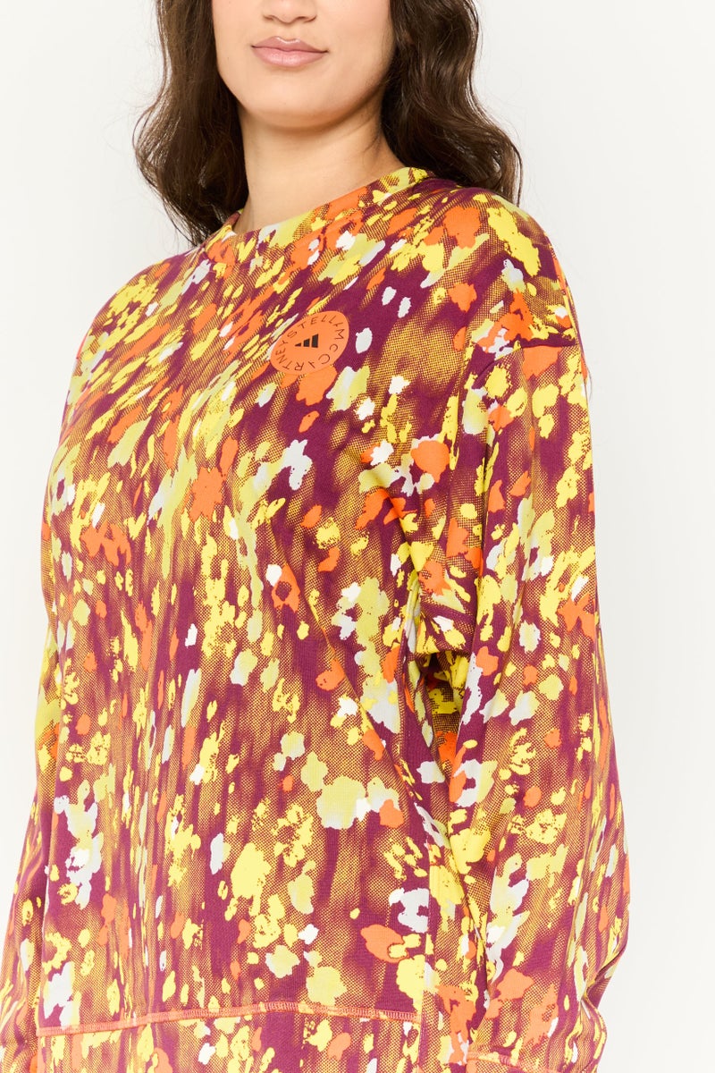 Adidas by Stella McCartney Women Sportswear Fit Long Sleeves Outdoor Sweatshirt, Multicolor - Image 3