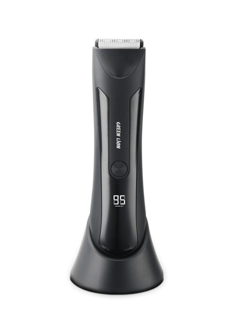 GREEN LION Sensitive Area Trimmer with 90-Minutes Working Time, LED Display, 600mAh Battery Capacity, Water-Resistant, Ceramic Blades, 2 Hours Charging Time - Black - Image 2