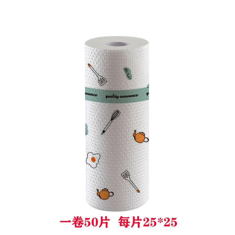 Kitchen Disposable Lazy Rags For Wet And Dry Use To Remove Oil Stains And Clean Thickeneded Bamboo Fiber Weekly Disposable Rags For Housekeeping - Image 1