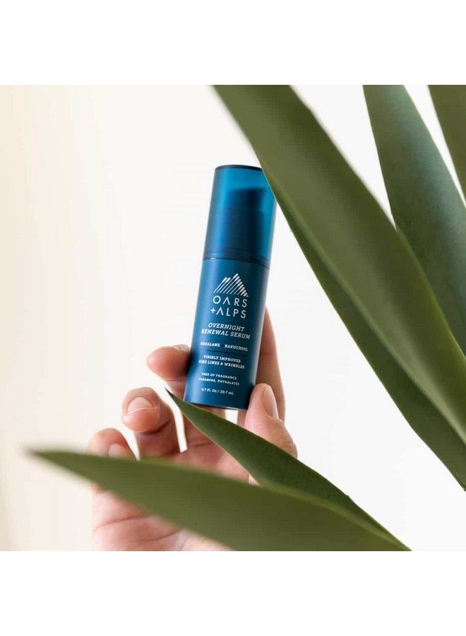 Oars + Alps Overnight Renewal Serum Reduce Fine Lines & Wrinkles Hydrating Skin Care With Antiaging Peptides 0.7 Fl. Oz - Image 3