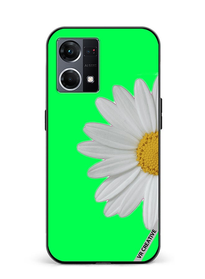 VR CREATIVE Protective Case Cover For Oppo Reno8 4G Daisy Design Multicolour - Image 1