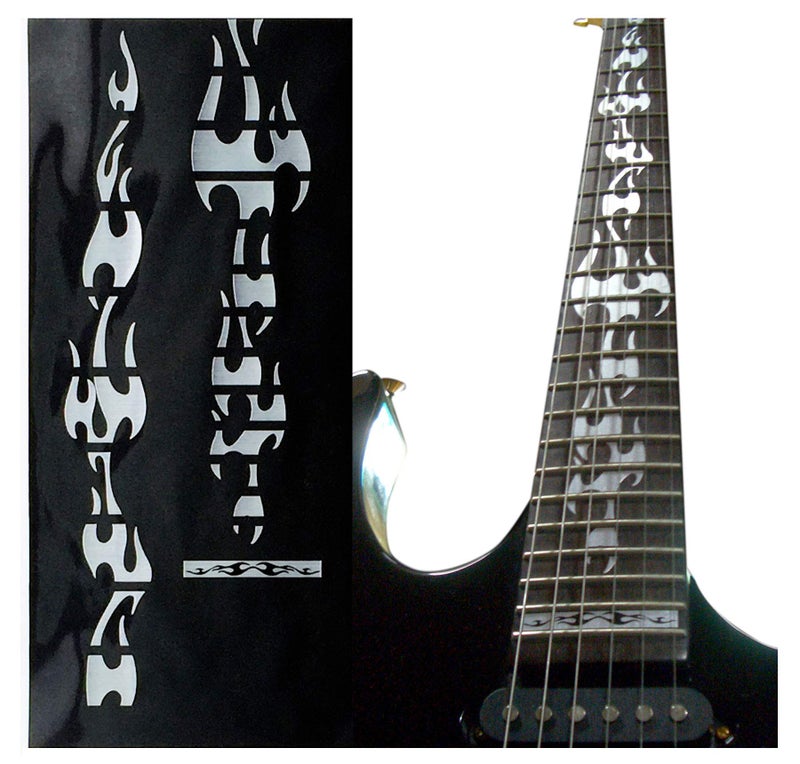 Inlaystickers Jockomo Metallic Fireflame Guitar Inlay Sticker - Image 2