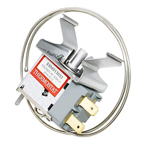 Romalon 5304513033 Refrigerator Temperature Control Thermostat by Romalon Fit for Frigi-daire Replaces 297216037 5304503436 216715200 297216033 - Image 1