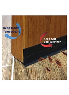 YOMYM Weather Stripping Door Seal Strip Self Adhesive Silicone Draft Bottom Gap Replacement Strip Roll Soundproof for Door  - Image 4