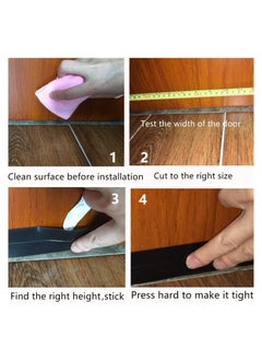 YOMYM Weather Stripping Door Seal Strip Self Adhesive Silicone Draft Bottom Gap Replacement Strip Roll Soundproof for Door  - Image 3