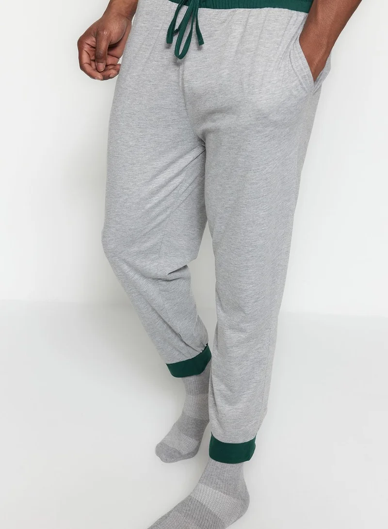 trendyol Color Block Crew Neck T-Shirt & Sweatpants