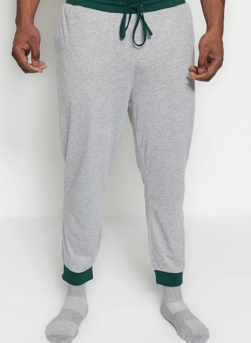 trendyol Color Block Crew Neck T-Shirt & Sweatpants