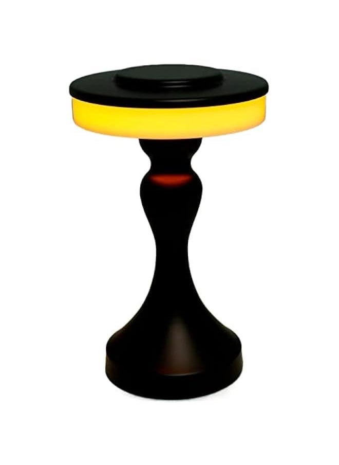 Generic GZKPL Bedroom Table Lamps, Cordless Bedside Desk Light with Touch Switch Portable LED Dimmable Brightness Rechargeable Battery Operated Night Light for Home, Office, Restaurant (Black)  - Image 1