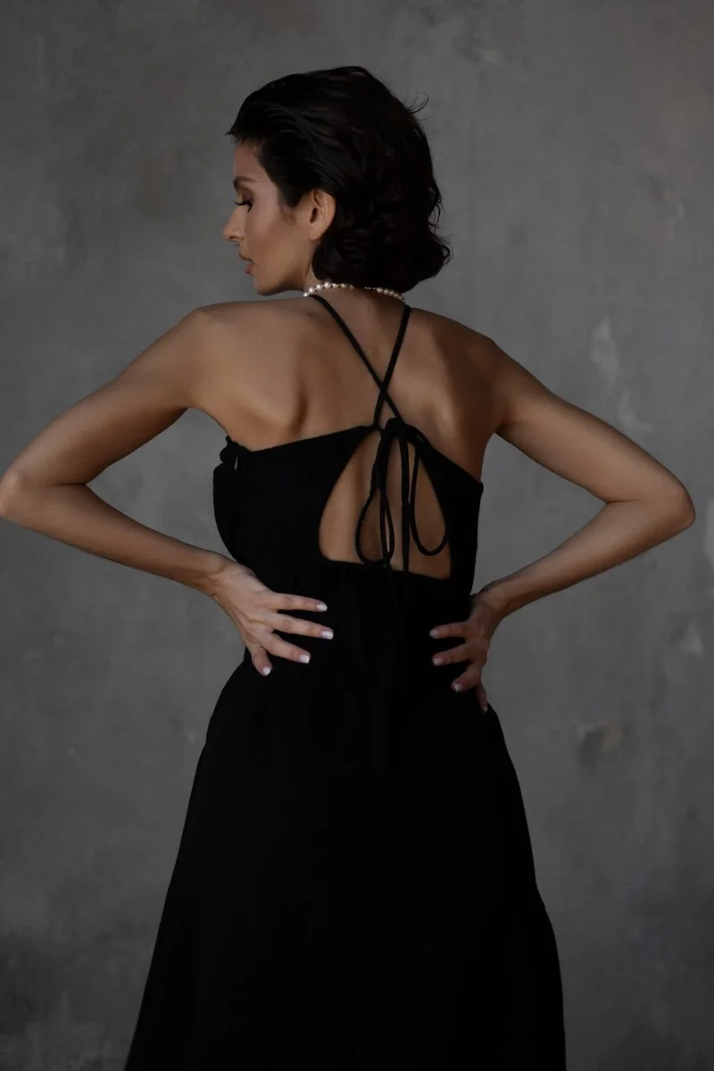 بوهيماي Halter Neck Midi Dress